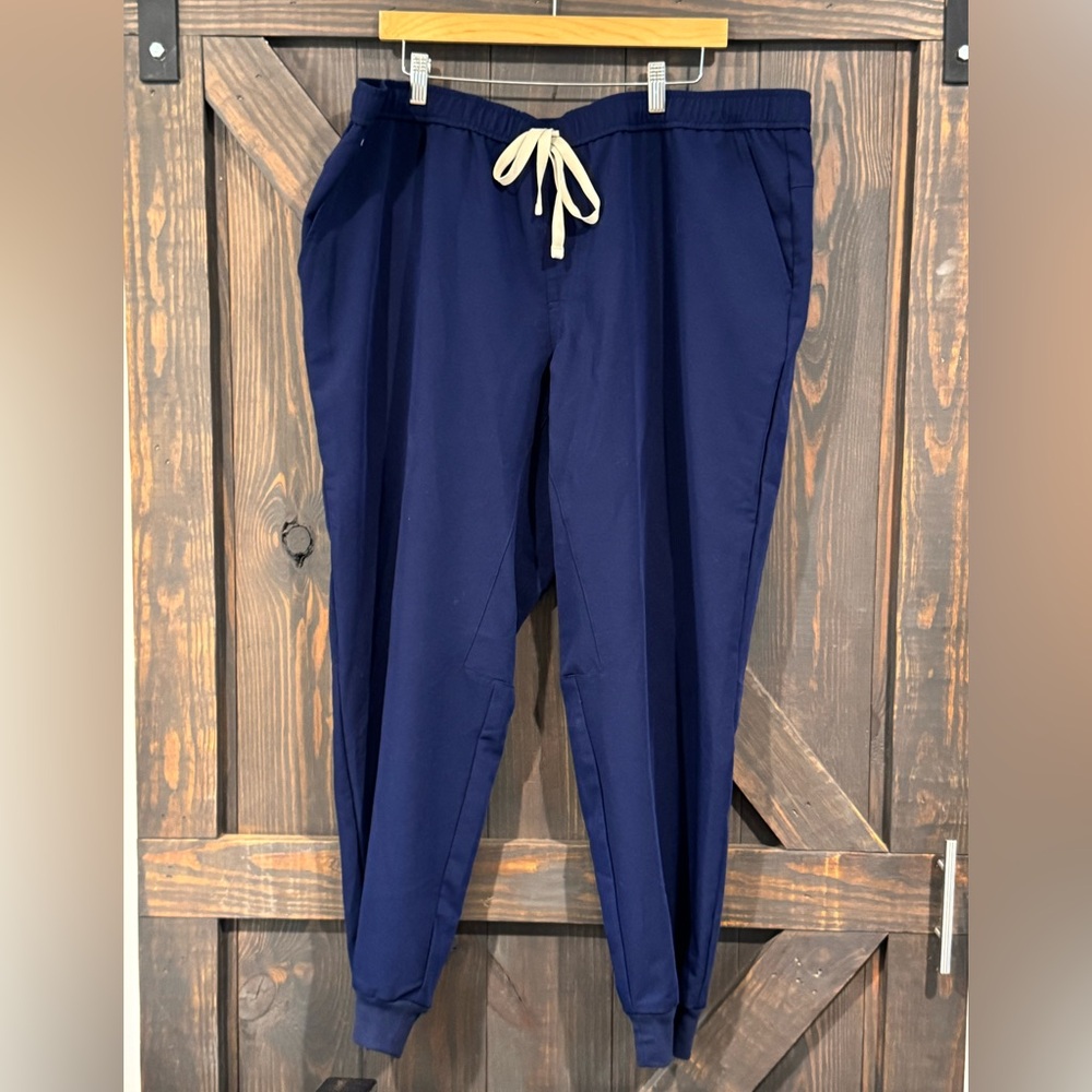 Figs Technical Collection Navy Blue Jogger Pants Scrub Bottoms Size‎ 3XL